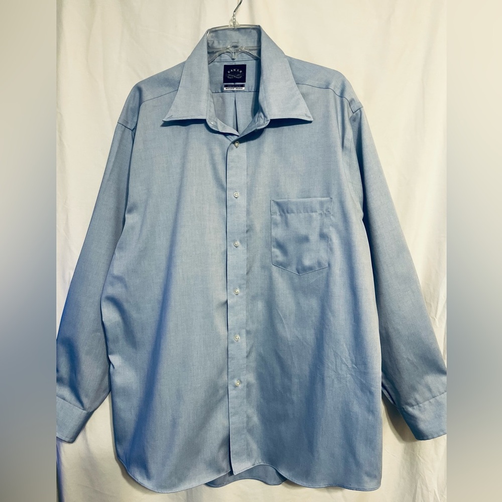 Light Blue Button-Up Shirt by Eagles Shirtmakers 18.34/35